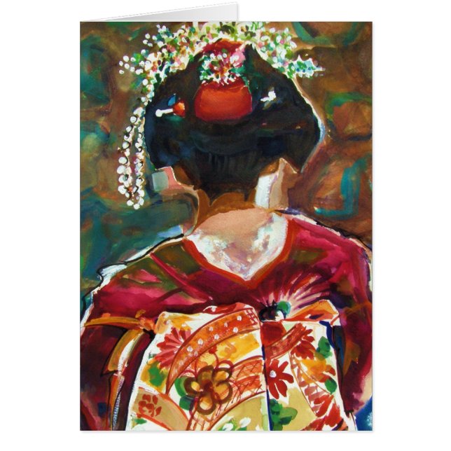 Cartão Kimoku de "MENINA GUEIXA" Wate original… - (Frente)