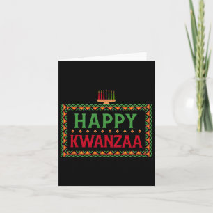 Cartão Kinara Sete Velas Princípios De Kwanzaa Feliz K