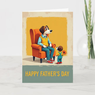 Cartão Kind Fathers Day Figure Card