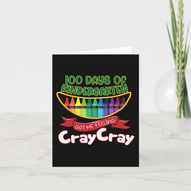 Cartão Kinder - 100 Dias De Jardim De Infância Me Fez Sen (Frente)