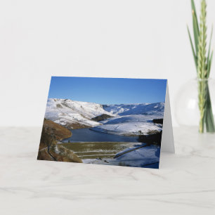 Cartão Kinder Reservoir Derbyshire England Holiday Card