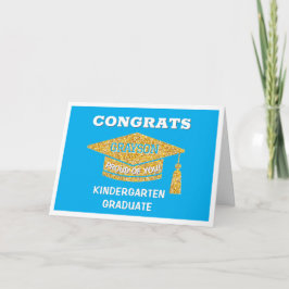 Cartão Kindergarten graduate Congrats