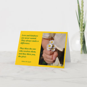 Cartão "Kindness Blesses" Greeting Cards