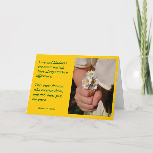 Cartão "Kindness Blesses" Greeting Cards (Frente)