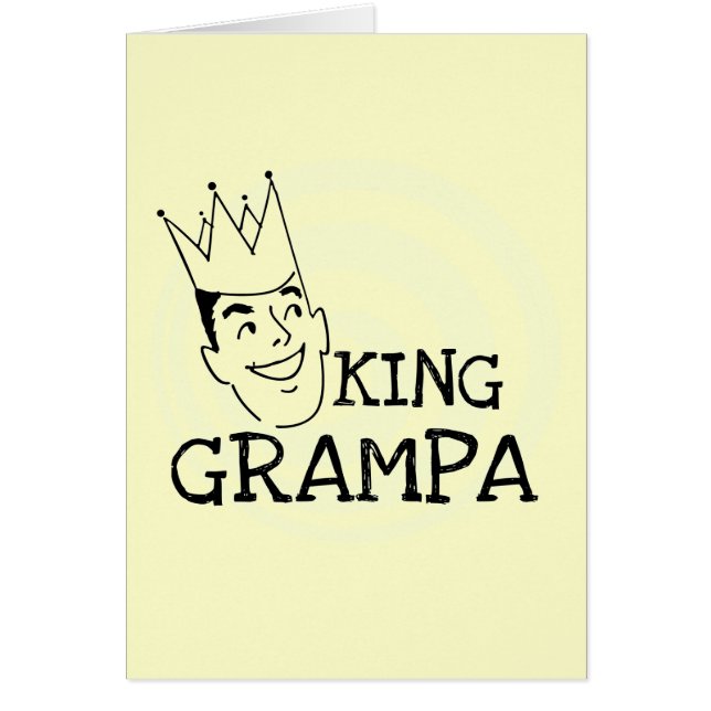 Cartão King Grampa T-shirts e presentes (Frente)