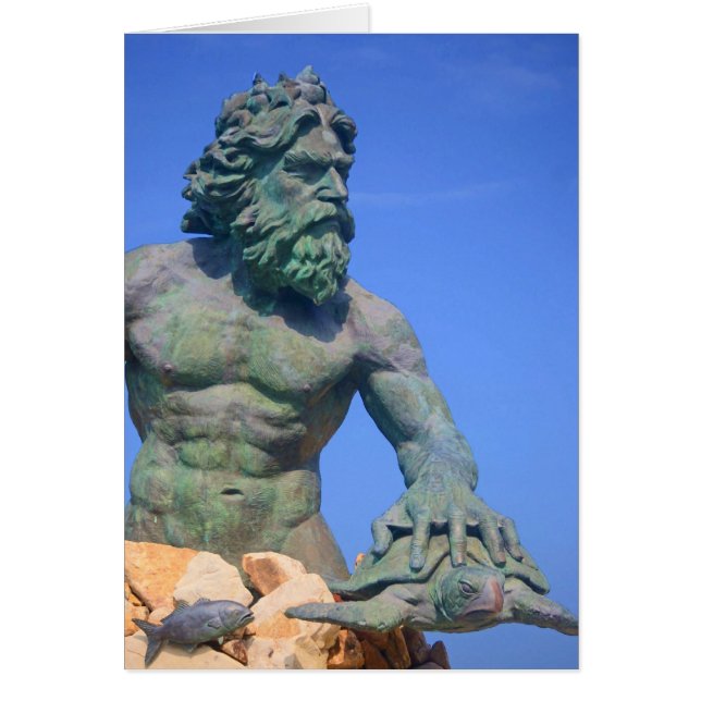 Cartão King Neptune por Shirley Taylor (Frente)