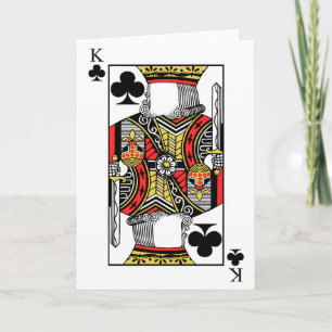 Cartão King of Clubs - Add Your Image