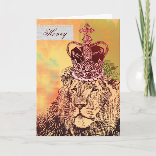 Cartão King of the Jungle  |  Anniversary Cards (Frente)