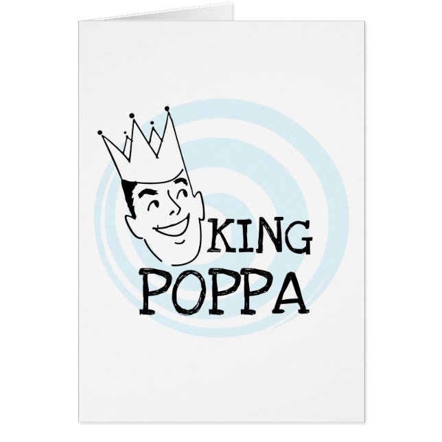 Cartão King Poppa T-shirts e presentes (Frente)