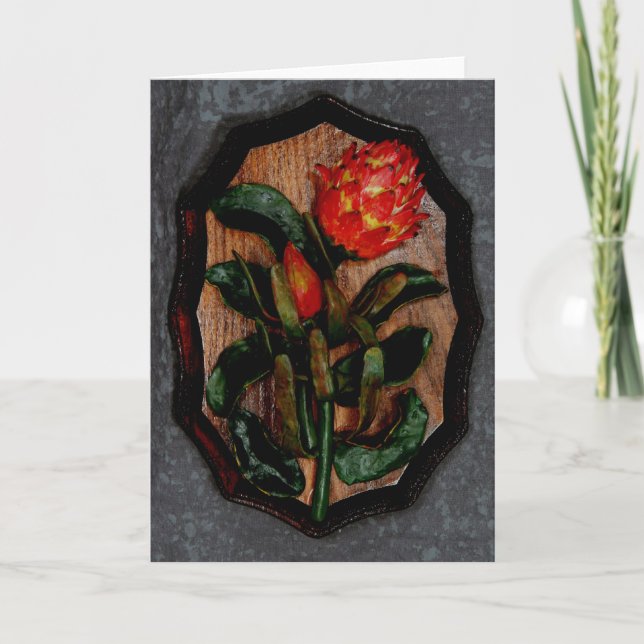 Cartão King protea (Frente)