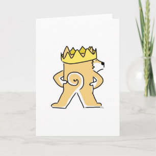 Cartão King Shiba greeting card