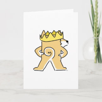 Cartão King Shiba greeting card