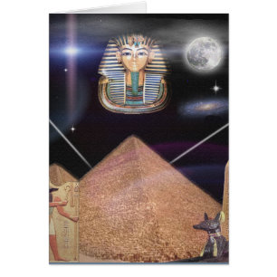 Cartão King tut e mais na arte digital