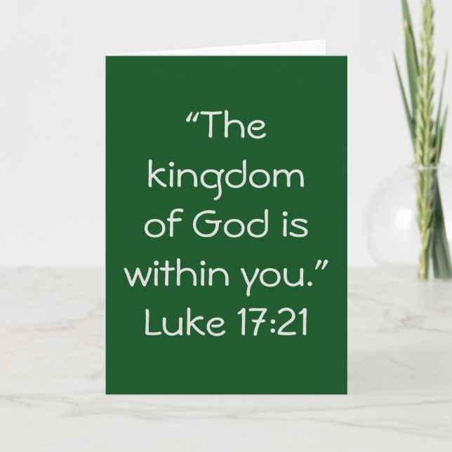 Cartão "Kingdom" Scripture Greeting Card (Frente)