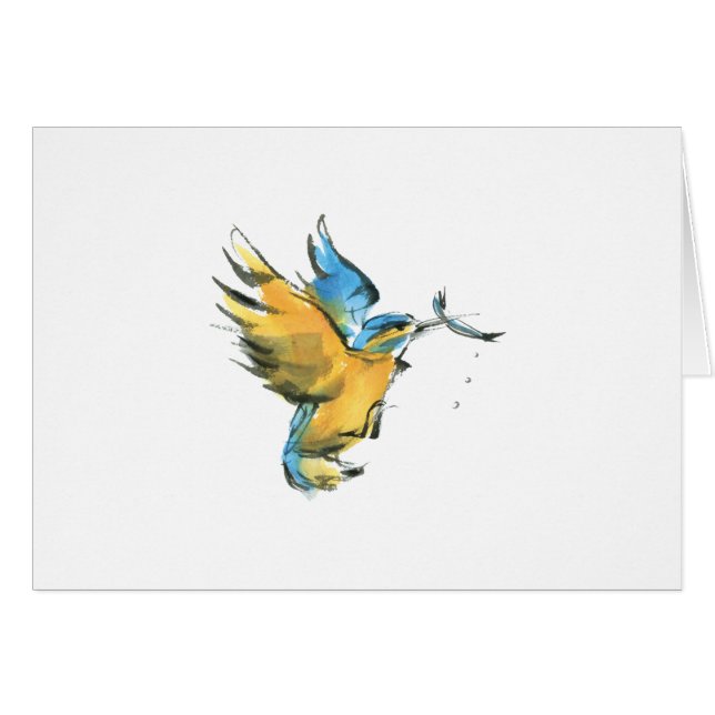 Cartão Kingfisher (Frente Horizontal)