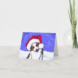 Cartão KiniArt Aussie Shepherd Natal