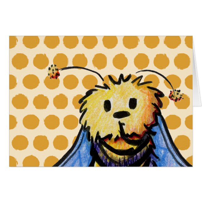 Cartão KiniArt Bee Notecard (Frente horizontal)