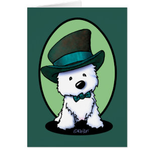 Cartão KiniArt São Patrício Westie