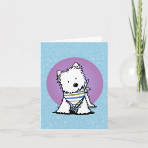 Cartão KiniArt Westie Em Scarf