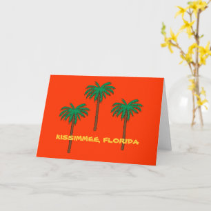 Cartão KISSIMMEE, Cartão-postal das Palmeiras da FLORIDA