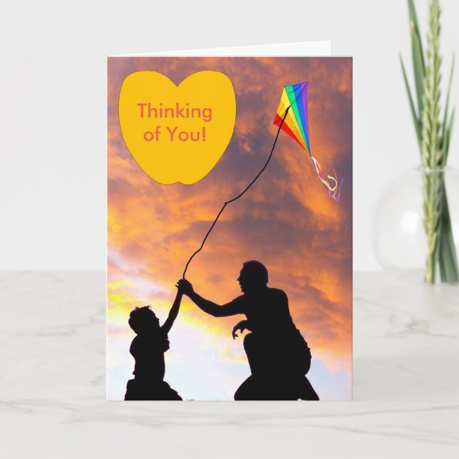 Cartão Kite flying image for Greeting card (Frente)