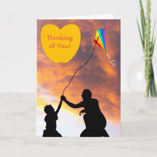 Cartão Kite flying image for Greeting card