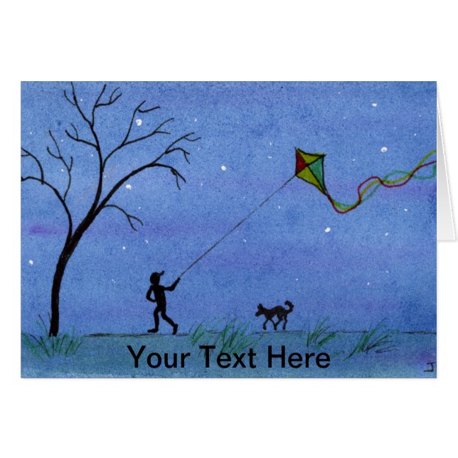 Cartão Kite Noite (Frente Horizontal)