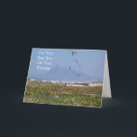 Cartão Kite Surfistas Passo Filho Aniversário<br><div class="desc">O papagaio de cartão comemorativo passa o cartão de aniversário do filho para um filho passo que você pode personalizar com qualquer texto de sua escolha. Se precisar de ajuda para personalizar,  entre em contato conosco através do link desta página. Cartão de aniversário de filho do espetáculo Kite</div>