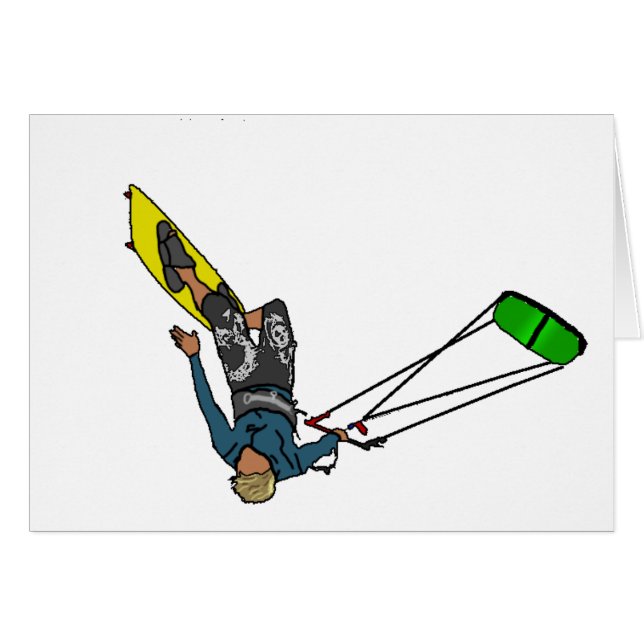 Cartão kitesurfer (Frente Horizontal)