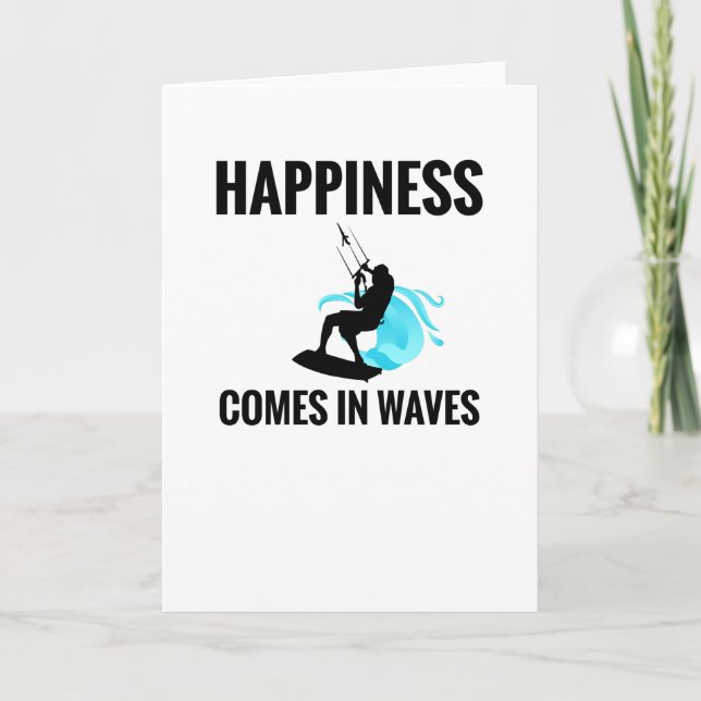 Cartão Kitesurfer Kiteboarder Kitesurfing Kitesurfing (Frente)