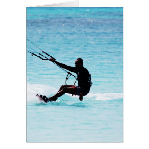 Cartão Kitesurfer Silhuetch