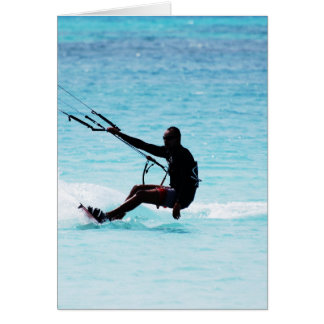 Cartão Kitesurfer Silhuetch