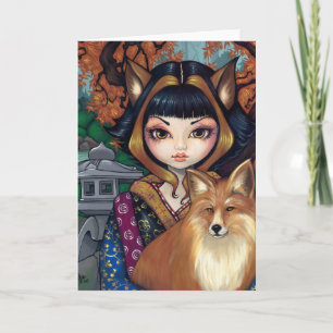 Cartão "Kitsune" Greeting Card