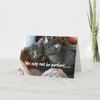 Cartão Kitten Anniversary Card