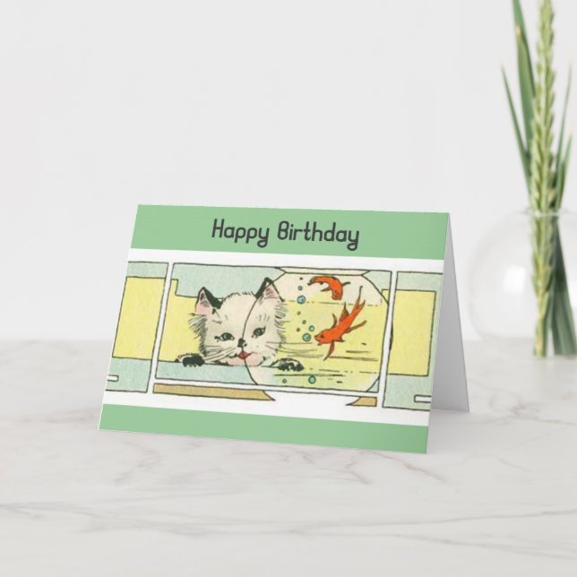 Cartão Kitten Birthday Card (Frente)