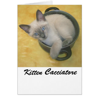 Cartão Kitten Cacciatore