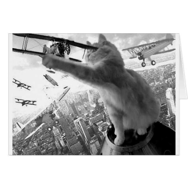Cartão Kitten Kong (Frente Horizontal)