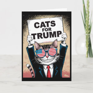 Cartão Kittens E Patos Para Trump Vance 2024 Gatos Para T