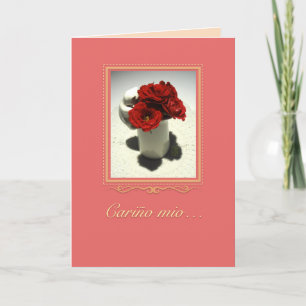 Cartão Kitty & Tea Roses Día de los Enamorados