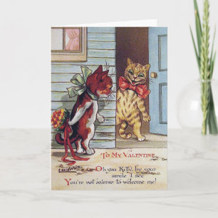 Cartão Kitty Valentine, Louis Wain