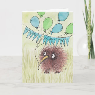 Cartão Kiwi Bird Happy Birday