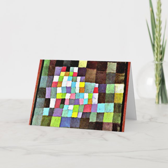 Cartão Klee - Abstração com Referência... (Frente)