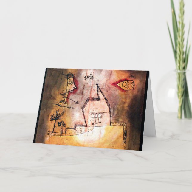 Cartão Klee - Bebende kapelle anagoria (Frente)