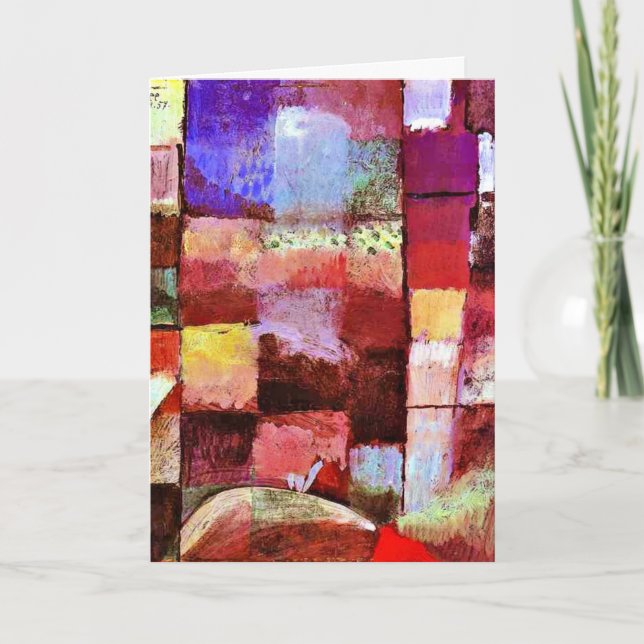 Cartão Klee - Esta Flor Deseja Desaparecer (Frente)