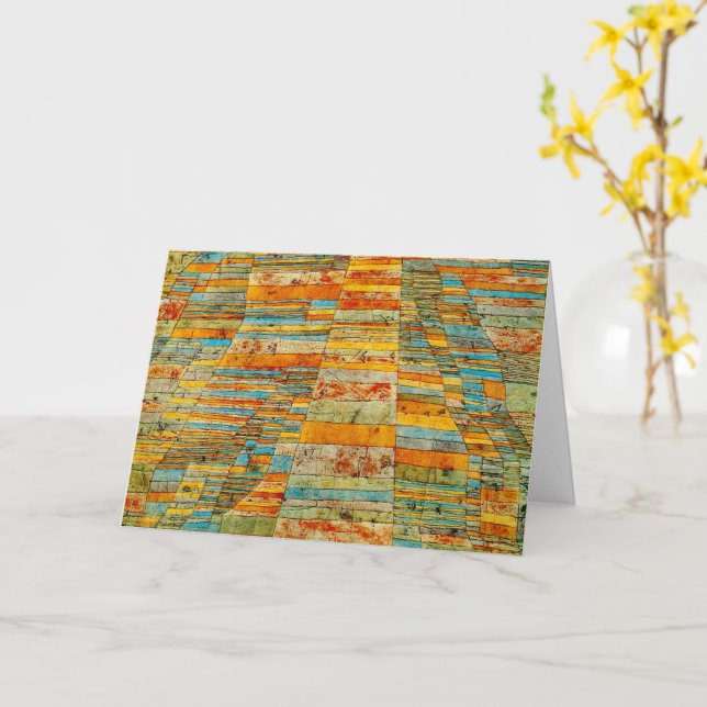 Cartão Klee - Estradas e Vias (Flor Amarela)