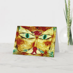 Cartão Klee - Gato e Pássaro