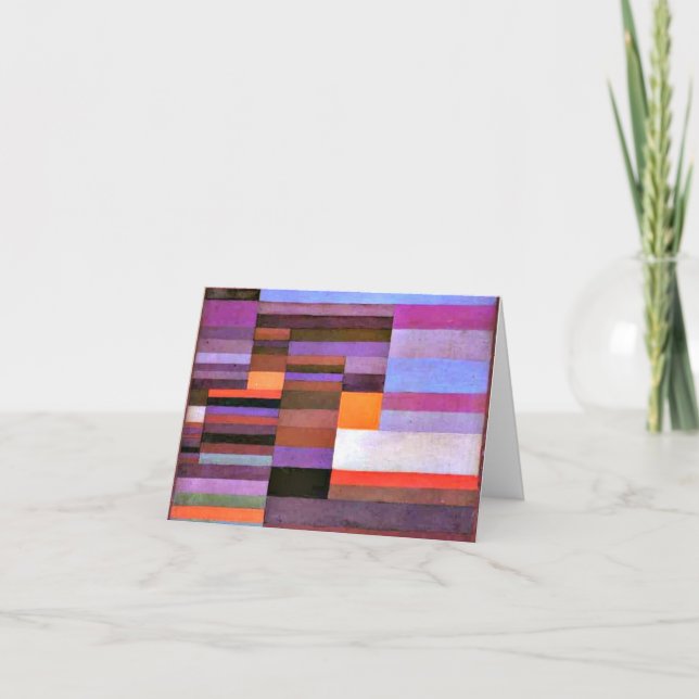 Cartão Klee - Incêndio à Noite (Frente)