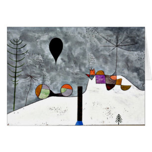 Cartão Klee - Inverno, pintura de Paul Klee