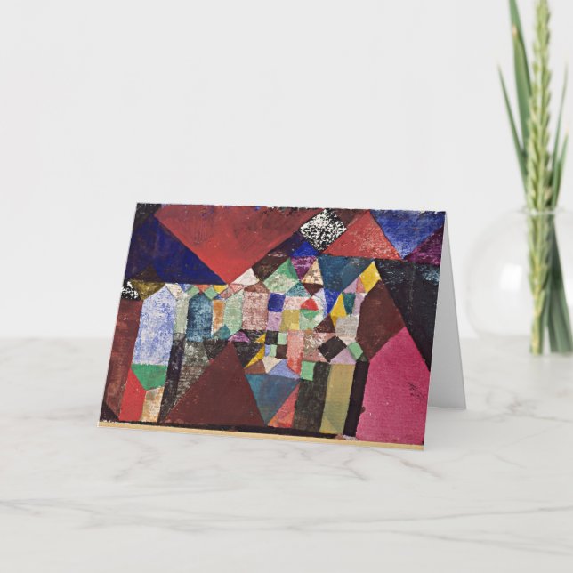 Cartão Klee - Joias Municipal, 1917 aquarela (Frente)