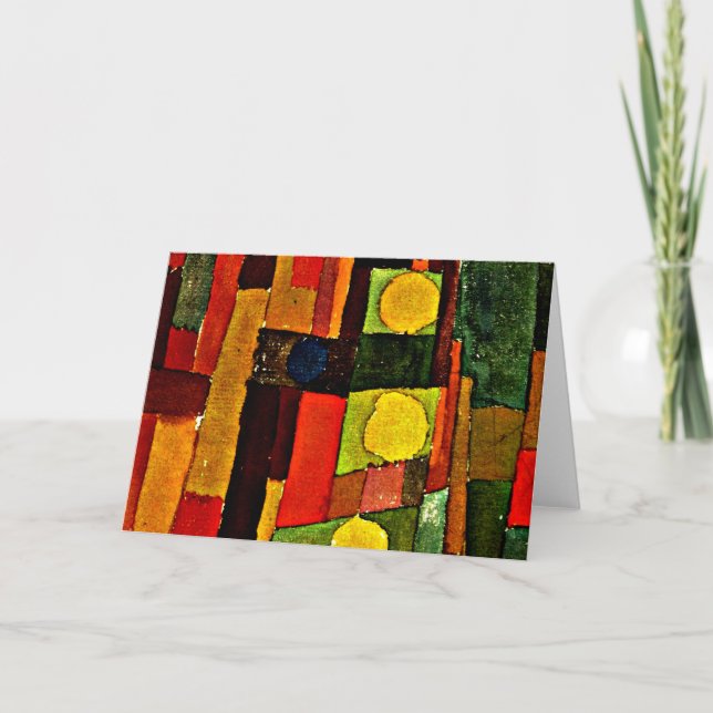 Cartão Klee - No Estilo de Kairouan, (Frente)